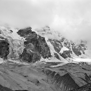 Königspitzgletscher und Monte Zebru von der Schaubachhütte